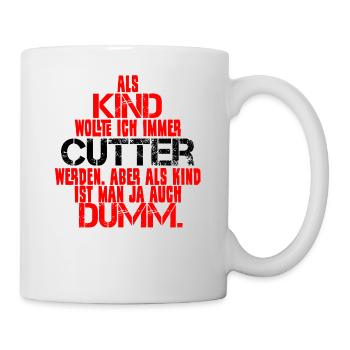 Cutter Profession Video Editing Saying Funny - Mug - white - Right