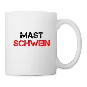 Porc d’engraissement dick gras renard drôle cadeau - Mug blanc - blanc - Droite