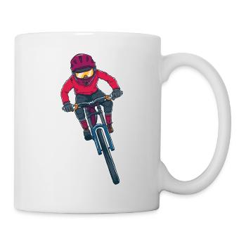 Mountainbike MTB - Tasse - Weiß - Rechts