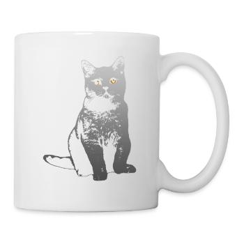 cute cat British Shorthair BKH cats gift - Mug - white - Right