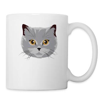Wunderschöne Britisch Kurzhaar Katze BKH Geschenk - Tasse - Weiß - Rechts