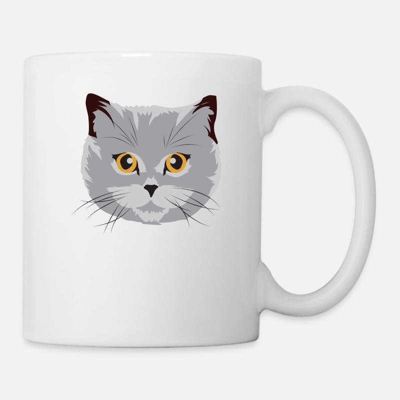 Wunderschöne Britisch Kurzhaar Katze BKH Geschenk - Tasse - Weiß