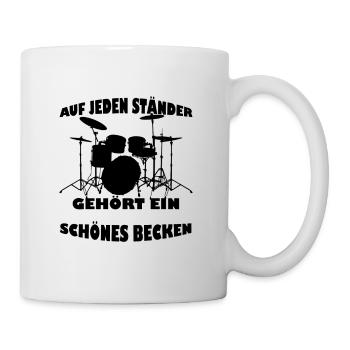Drums Drummer Musician Joke Funny Gift - Mug - white - Right
