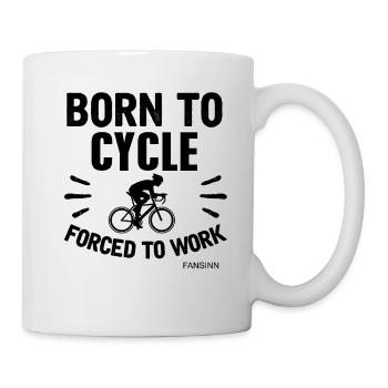 Cycliste vélo sport roue roue cadeau vélo de route - Mug blanc - blanc - Droite