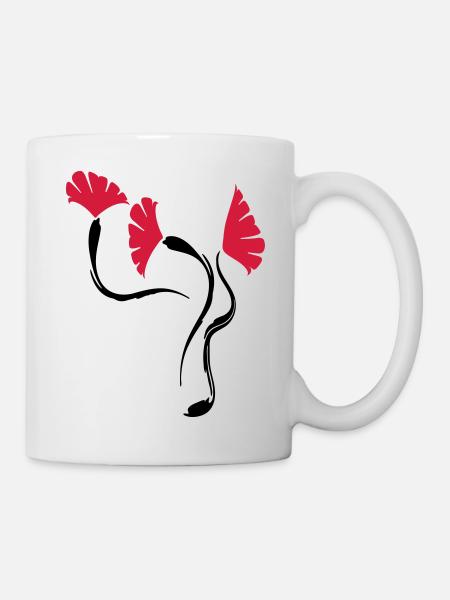 poppies_flowers - Mug - white