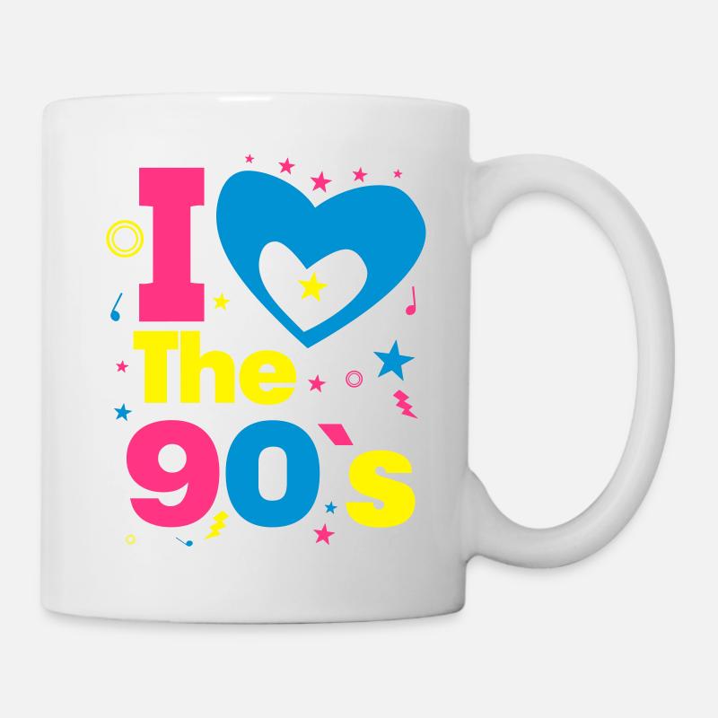 i love 90 - Tasse - Weiß