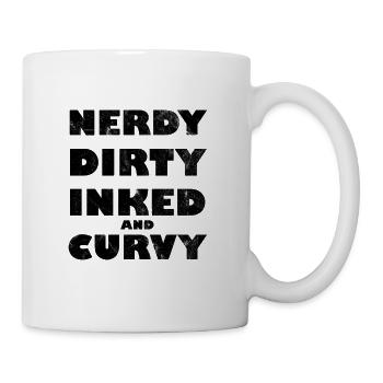 Nerdy Sale Encré Et Curvy - Mug blanc - blanc - Droite