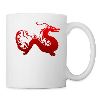 Dragon fire gift Chinese - Mug - white - Right