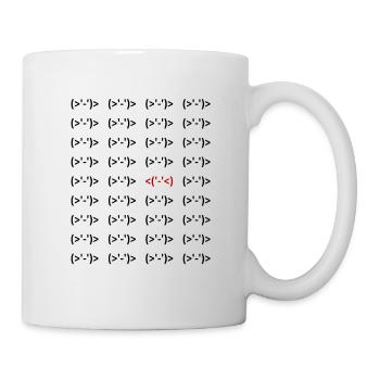 PC - Nerd -Tastatur - Emoticon - Emoji - Chat - 4 - Tasse - Weiß - Rechts