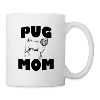 Pug Mom - Tasse - Weiß - Rechts