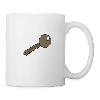 Key, cartoon, gift idea - Mug - white - Right