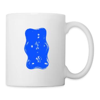 Gummy bears, blue - Mug - white - Right