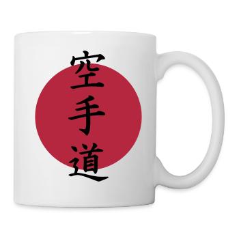 Karate - Tasse - Weiß - Rechts