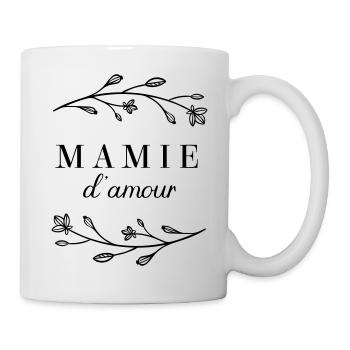 Mamie d'amour - Mug blanc - blanc - Droite