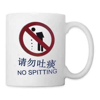 No spitting - Mug - white - Right