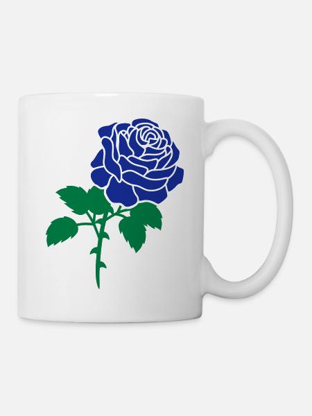 Blue rose - Mug blanc - blanc