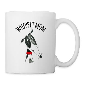 Whippet Mom black and white - Tasse - Weiß - Rechts