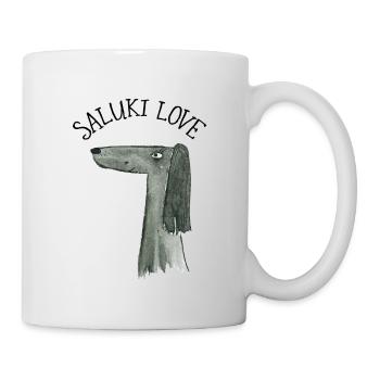 Saluki Love - Mug blanc - blanc - Droite