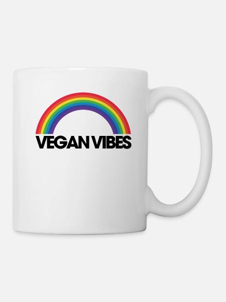 Vegan Vibes - Modern design - Mug - white