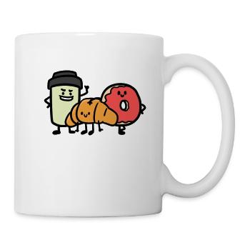 Meilleurs amis du matin - Mug blanc - blanc - Droite