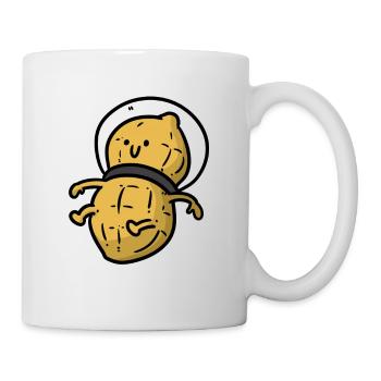Peanut Astronaut Erdnuss - Tasse - Weiß - Rechts
