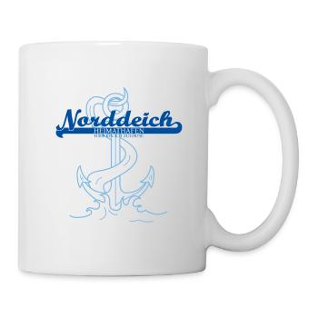 Heimathafen Norddeich - Tasse - Weiß - Rechts