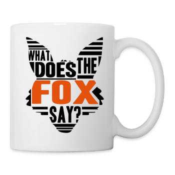 Cool What Does The Fox Say Logo - Mug - white - Right