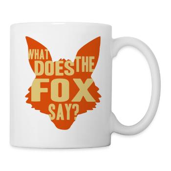 What Does The Fox Say - Tasse - Weiß - Rechts