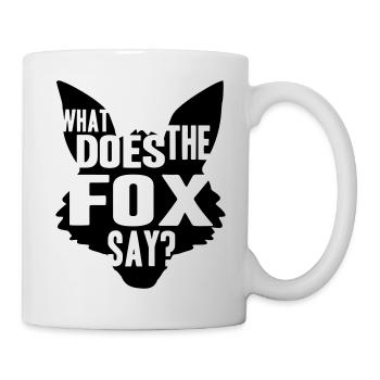 What Does The Fox Say Logo Design - Mug - white - Right