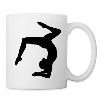 Turnerin Bodenturnen Kunstturnen - Tasse - Weiß - Rechts