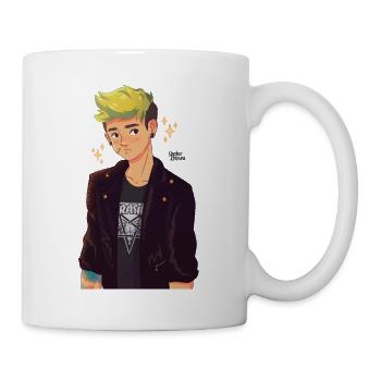 Garçon vert - Mug blanc - blanc - Droite