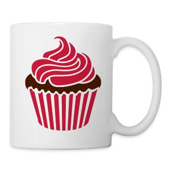 Cupcake - Tasse - Weiß - Rechts