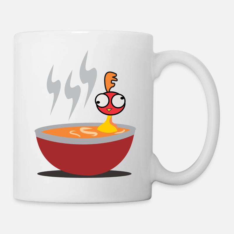 Soupe Poulet Poulet - Mug blanc - blanc