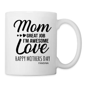 Mama Mutter Muttertag Frau Liebe Familie Geschenk - Tasse - Weiß - Rechts