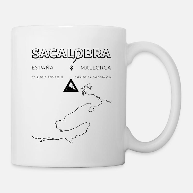 Chemises et vêtements de cyclisme Sa Calobra - Mug blanc - blanc