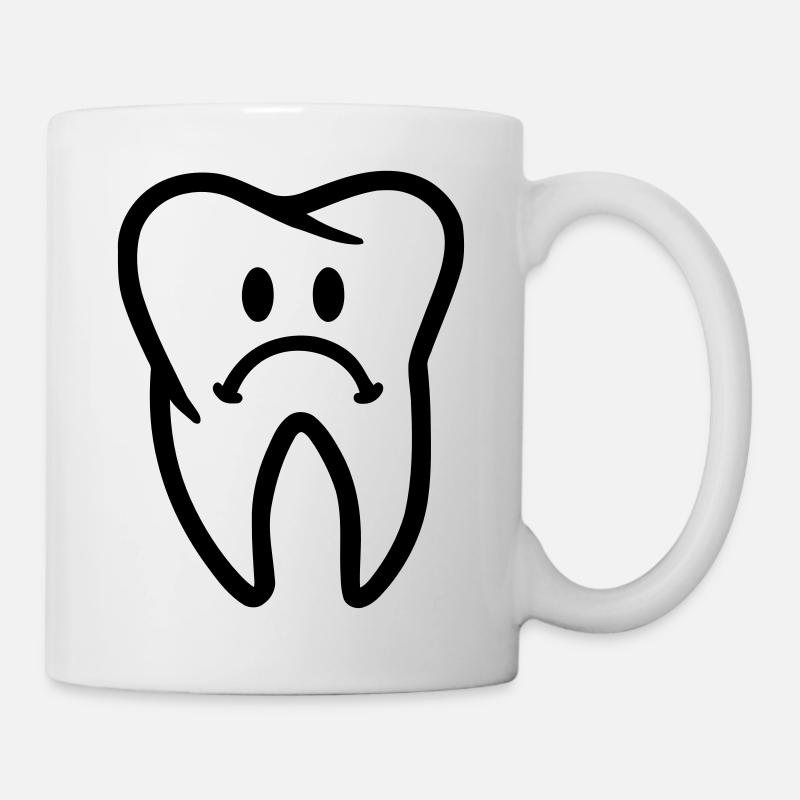 Zahn - Tasse - Weiß