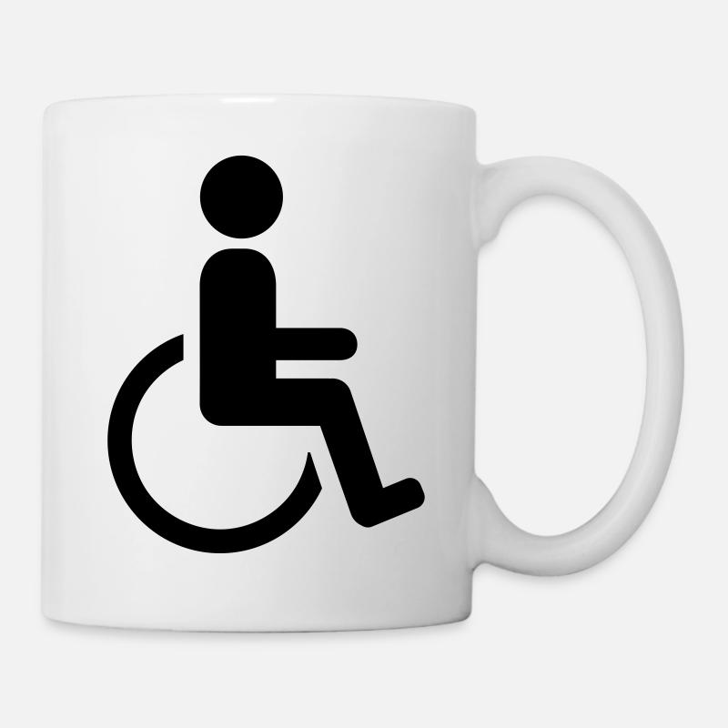 Rollstuhl - Tasse - Weiß