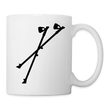 Nordic Walking - Tasse - Weiß - Rechts