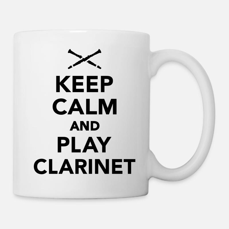 Klarinette - Tasse - Weiß