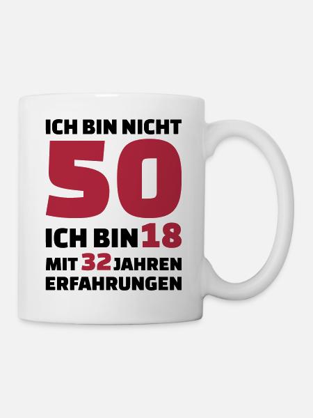 50 Geburtstag - Tasse - Weiß