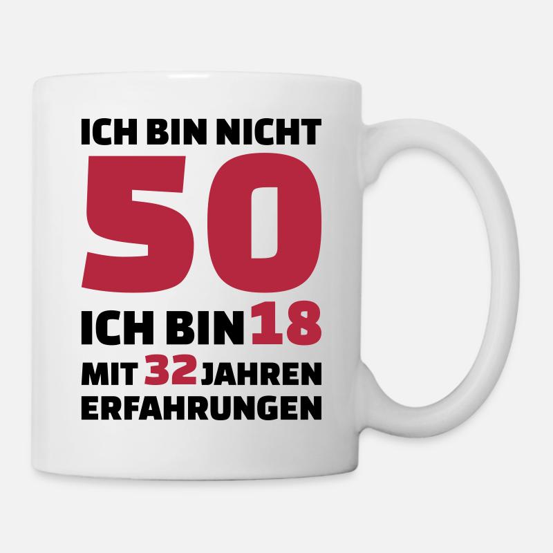 50 Geburtstag - Tasse - Weiß