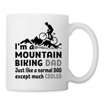 Mountain Biking Dad - Mug - white - Right