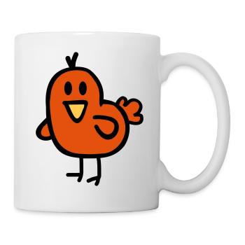 Oiseau - Mug blanc - blanc - Droite
