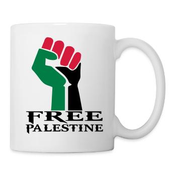 drawing palestinian symbol flag palestine - Mug - white - Right