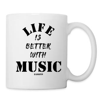 Chanson Musicale Melody Singer Life Band Cadeau - Mug blanc - blanc - Droite