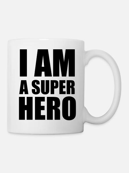 i_am_a_super_hero - Mug blanc - blanc