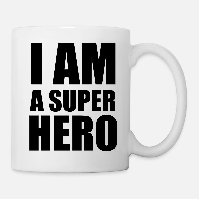 i_am_a_super_hero - Mug blanc - blanc
