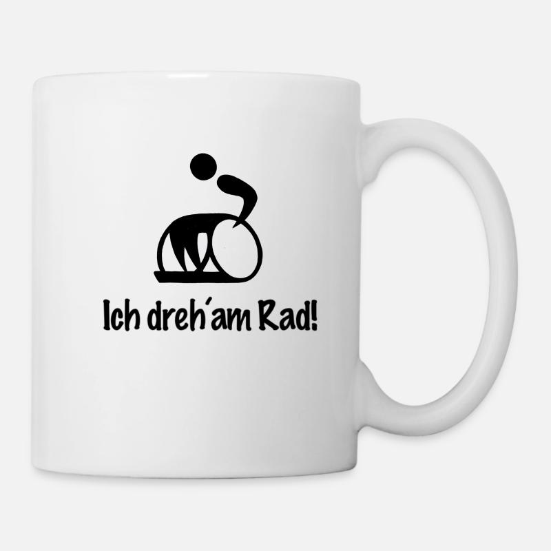 Ich dreh am Rad - Tasse - Weiß