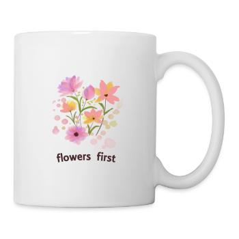 Flowers First - Mug - white - Right