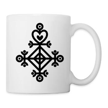 Love Charm Ástarstafur, Icelandic Rune Magic - Tasse - Weiß - Rechts